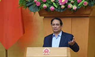 Thủ tướng Phạm Minh Chính chủ trì Phiên họp Chính phủ chuyên đề về xây dựng pháp luật tháng 3/2025 để thảo luận và cho ý kiến đối với 6 dự án luật, đề nghị xây dựng luật - Ảnh: VGP/Nhật Bắc